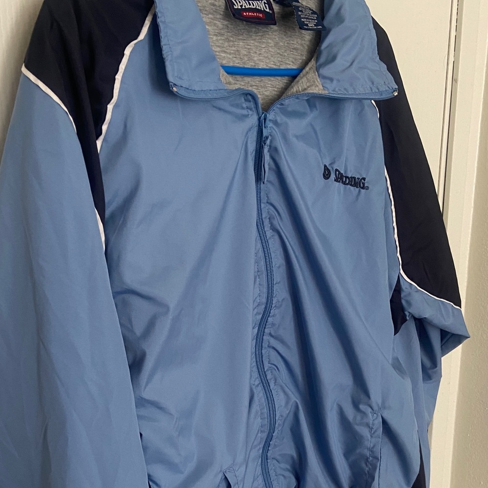 Spalding Blue and Black Lightweight Jacket